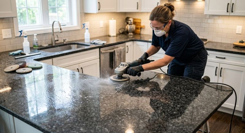 Countertop Buffing in Roseville, CA