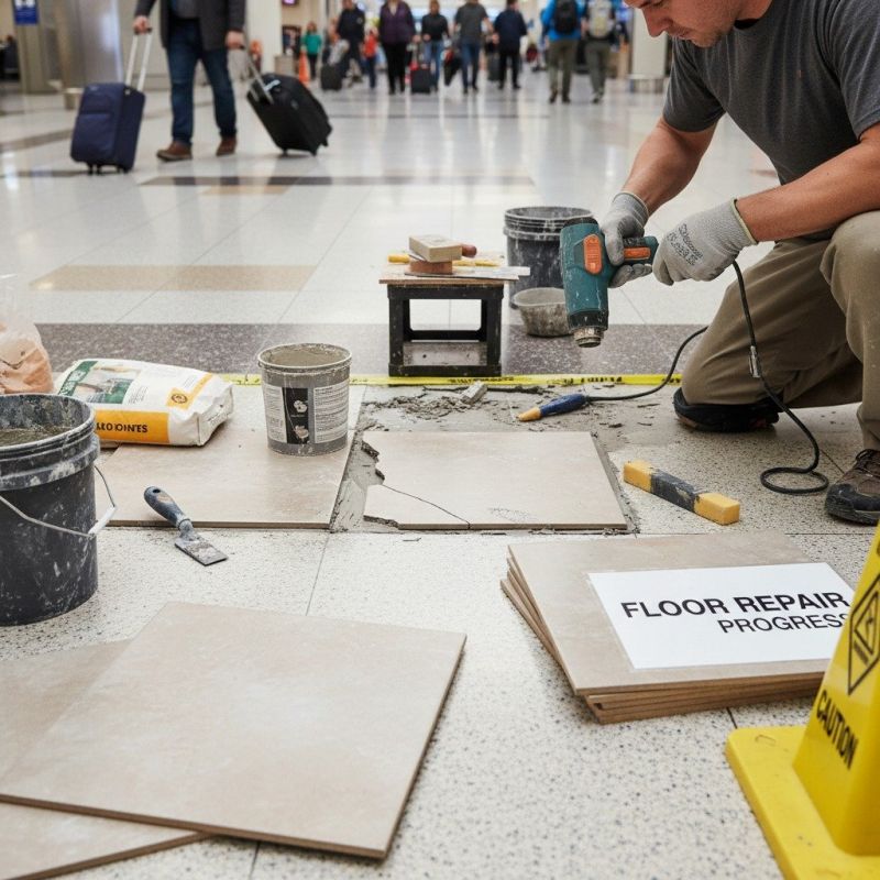 Local Terrazzo Flooring Repair pros at work
