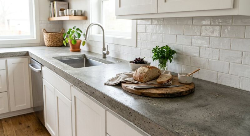 Cement Counter Installation in Santa Rosa, CA