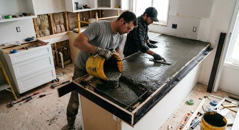Cement Countertop Installation in Napa, CA