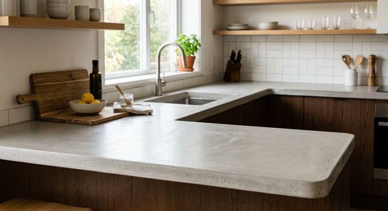 Concrete Counter Installation in Santa Rosa, CA
