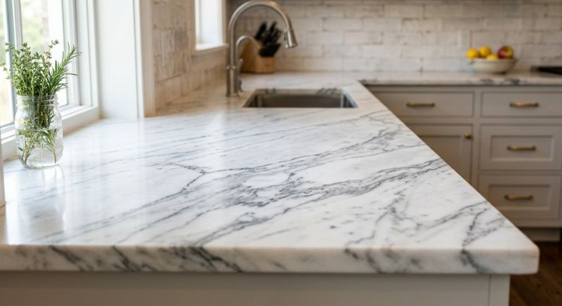 Marble Countertop Installation in Lake County, IL