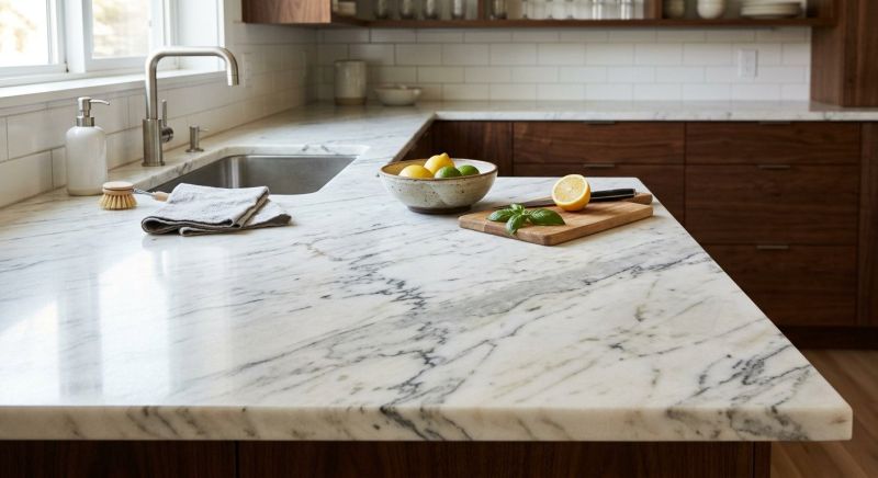 Marble Slab Installation in Sonoma County, CA
