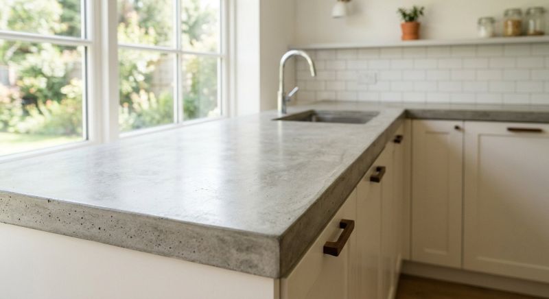 Poured Countertop Installation in Marin County, CA