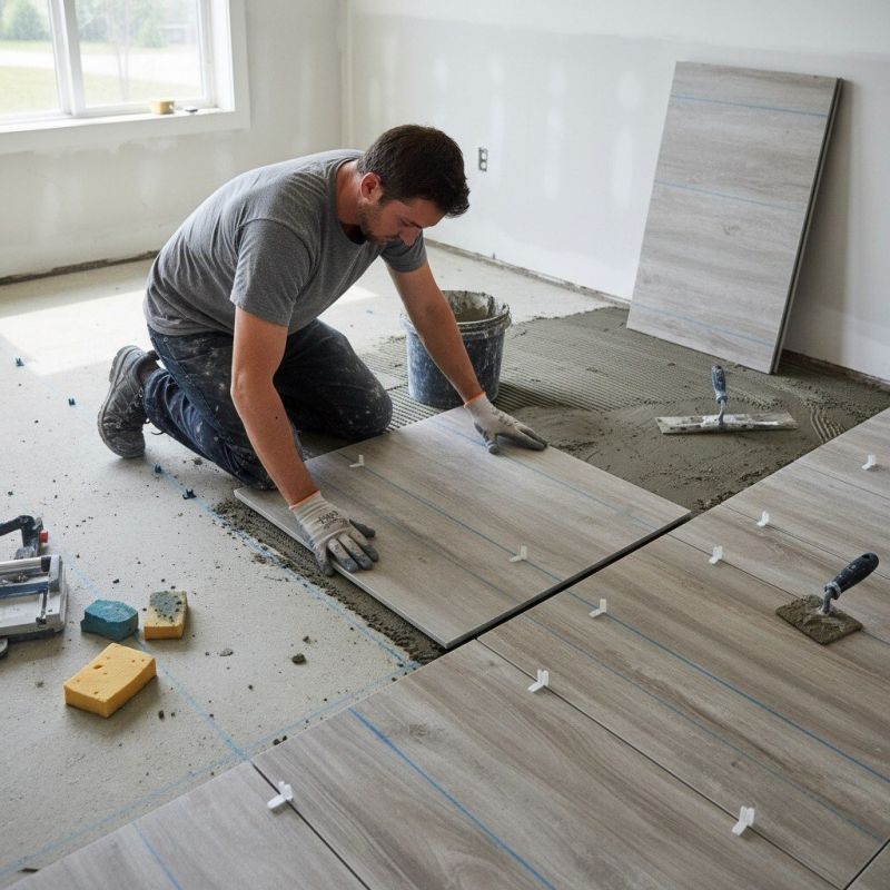 Slate Tile Floor Installation in Alexandria, VA