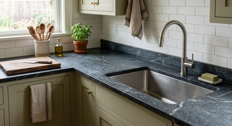 Soapstone Counter Installation in Napa, CA