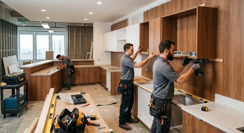 Wood Cabinet Installation in Bloomington, IN