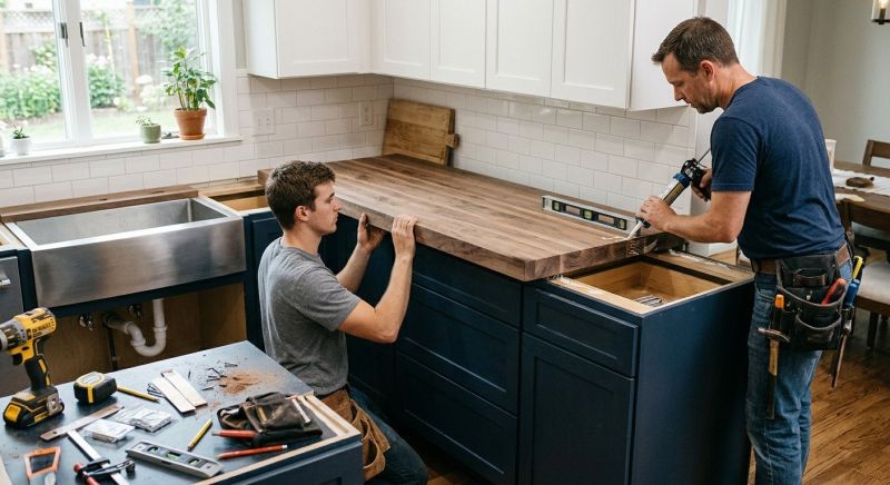 Wood Countertop Installation in Santa Rosa, CA